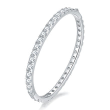 將圖片載入圖庫檢視器 Moissanite 12ct Full Paved Bangle 全圈莫桑石12卡手鐲