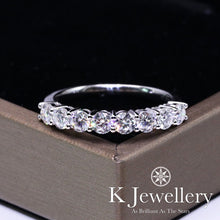 將圖片載入圖庫檢視器 Moissanite PT950 Eight Stars Ring 莫桑石PT950鉑金八顆星光戒指