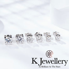 將圖片載入圖庫檢視器 Moissanite Horns Ear Studs 莫桑石牛角清鑲耳釘