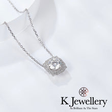 將圖片載入圖庫檢視器 Moissanite Belle Necklace 莫桑石Belle 密鑲頸鏈