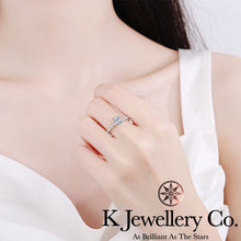 將圖片載入圖庫檢視器 Moissanite Oval Ring 莫桑石橢圓形石臂鑲戒指