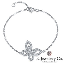將圖片載入圖庫檢視器 Moissanite Butterfly Bracelet 莫桑石幻影蝴蝶手鏈