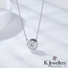 將圖片載入圖庫檢視器 Moissanite Round Bubble Necklace 莫桑石圓型泡泡頸鏈