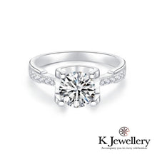 Load image into gallery viewer Moissanite Horns Ring Moissanite horn small diamond waist ring
