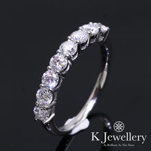 將圖片載入圖庫檢視器 Moissanite PT950 Eight Stars Ring 莫桑石PT950鉑金八顆星光戒指