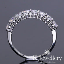 將圖片載入圖庫檢視器 Moissanite PT950 Eight Stars Ring 莫桑石PT950鉑金八顆星光戒指