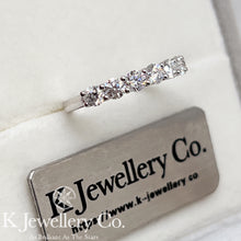 將圖片載入圖庫檢視器 Moissanite PT950 Seven Stars Ring 莫桑石PT950鉑金七顆星光戒指