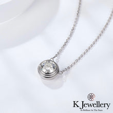 將圖片載入圖庫檢視器 Moissanite Round Bubble Necklace 莫桑石圓型泡泡頸鏈