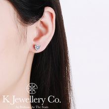 將圖片載入圖庫檢視器 Moissanite Heart Shape Ear Studs 莫桑石愛心型鑽耳釘
