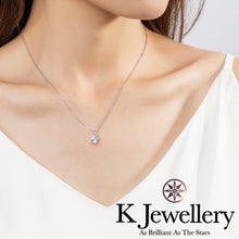 Load image into gallery viewer Moissanite Heart Shape Necklace Moissanite heart-shaped diamond necklace