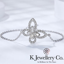 將圖片載入圖庫檢視器 Moissanite Butterfly Bracelet 莫桑石幻影蝴蝶手鏈