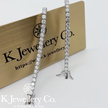 將圖片載入圖庫檢視器 Moissanite Full Paved Tennis Bracelet/ Necklace 莫桑石滿鑽珠寶扣手鏈/頸鏈