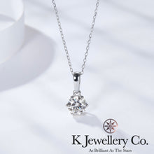 將圖片載入圖庫檢視器 Moissanite Long Six Claws Classic Necklace 莫桑石水滴長型六爪頸鏈