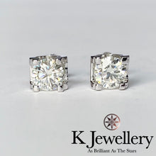 將圖片載入圖庫檢視器 Moissanite Horns Ear Studs 莫桑石牛角清鑲耳釘