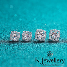 將圖片載入圖庫檢視器 Moissanite Belle Ear Studs莫桑石 Belle 耳釘