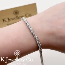 將圖片載入圖庫檢視器 Moissanite Full Paved Tennis Bracelet/ Necklace 莫桑石滿鑽珠寶扣手鏈/頸鏈