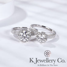 Load image into gallery viewer Moissanite Wishing Fountain Ring Moissanite Wishing Fountain Ring