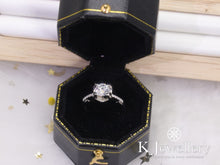 Load image into gallery viewer Moissanite Horns Ring Moissanite horn small diamond waist ring