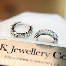 將圖片載入圖庫檢視器 Moissanite Round Earrings 莫桑石耳圈