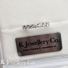 將圖片載入圖庫檢視器 Moissanite PT950 Seven Stars Ring 莫桑石PT950鉑金七顆星光戒指