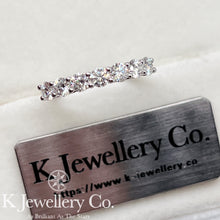 將圖片載入圖庫檢視器 Moissanite PT950 Seven Stars Ring 莫桑石PT950鉑金七顆星光戒指