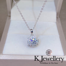 將圖片載入圖庫檢視器 Moissanite Belle Necklace 莫桑石Belle 密鑲頸鏈