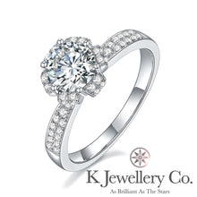 Load image into gallery viewer Moissanite Wishing Fountain Ring Moissanite Wishing Fountain Ring