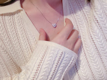 Load image into gallery viewer Imported high carbon diamond hollow love surrounding necklace/earrings