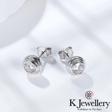 將圖片載入圖庫檢視器 Moissanite Round Bubble Ear Studs 莫桑石圓泡泡耳釘