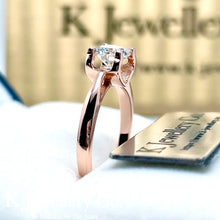 將圖片載入圖庫檢視器 Moissanite Horns Ring 莫桑石經典牛角戒指