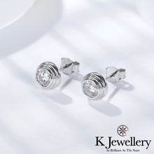 將圖片載入圖庫檢視器 Moissanite Round Bubble Ear Studs 莫桑石圓泡泡耳釘