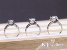 Load image into gallery viewer Moissanite Horns Ring Moissanite horn small diamond waist ring