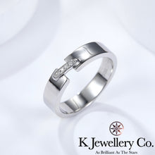 將圖片載入圖庫檢視器 Moissanite Liens Couple Wedding Ring 莫桑石情牽一生情侶婚戒