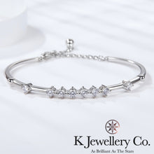 將圖片載入圖庫檢視器 Moissanite Star River Bangle 莫桑石星河手鐲