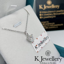 Load image into gallery viewer Moissanite Heart Shape Necklace Moissanite heart-shaped diamond necklace