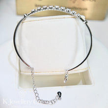 Load image into gallery viewer Moissanite Star Bangle Moissanite star diamond bracelet
