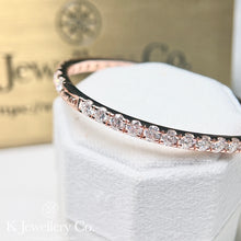 Load image into gallery viewer Moissanite 12ct Full Paved Bangle full circle moissanite 12 card bracelet
