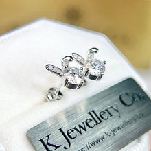 Load image into gallery viewer Moissanite Rabbit Earrings Moissanite rabbit earrings
