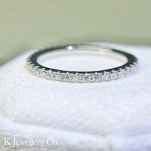 Load image into gallery viewer Moissanite Full Stacking Ring Moissanite full circle ring
