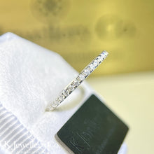 將圖片載入圖庫檢視器 Moissanite Full Stacking Ring 莫桑石全圈線戒指

