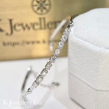 Load image into gallery viewer Moissanite Star Bangle Moissanite star diamond bracelet
