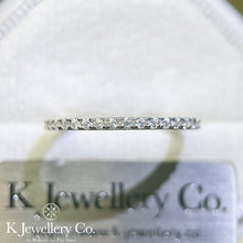 將圖片載入圖庫檢視器 Moissanite Full Stacking Ring 莫桑石全圈線戒指
