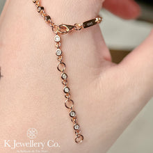 將圖片載入圖庫檢視器 Moissanite Bubble Full Paved Bracelet 全莫桑石月影璀璨手鏈
