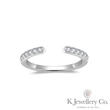 Load image into gallery viewer Moissanite Stacking Ring 全莫桑石排戒
