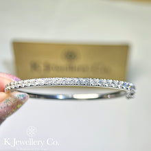將圖片載入圖庫檢視器 Moissanite Full Paved Bangle 訂制版莫桑石滿鑽珠寶扣手鐲
