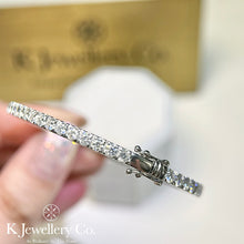 將圖片載入圖庫檢視器 Moissanite Full Paved Bangle 訂制版莫桑石滿鑽珠寶扣手鐲
