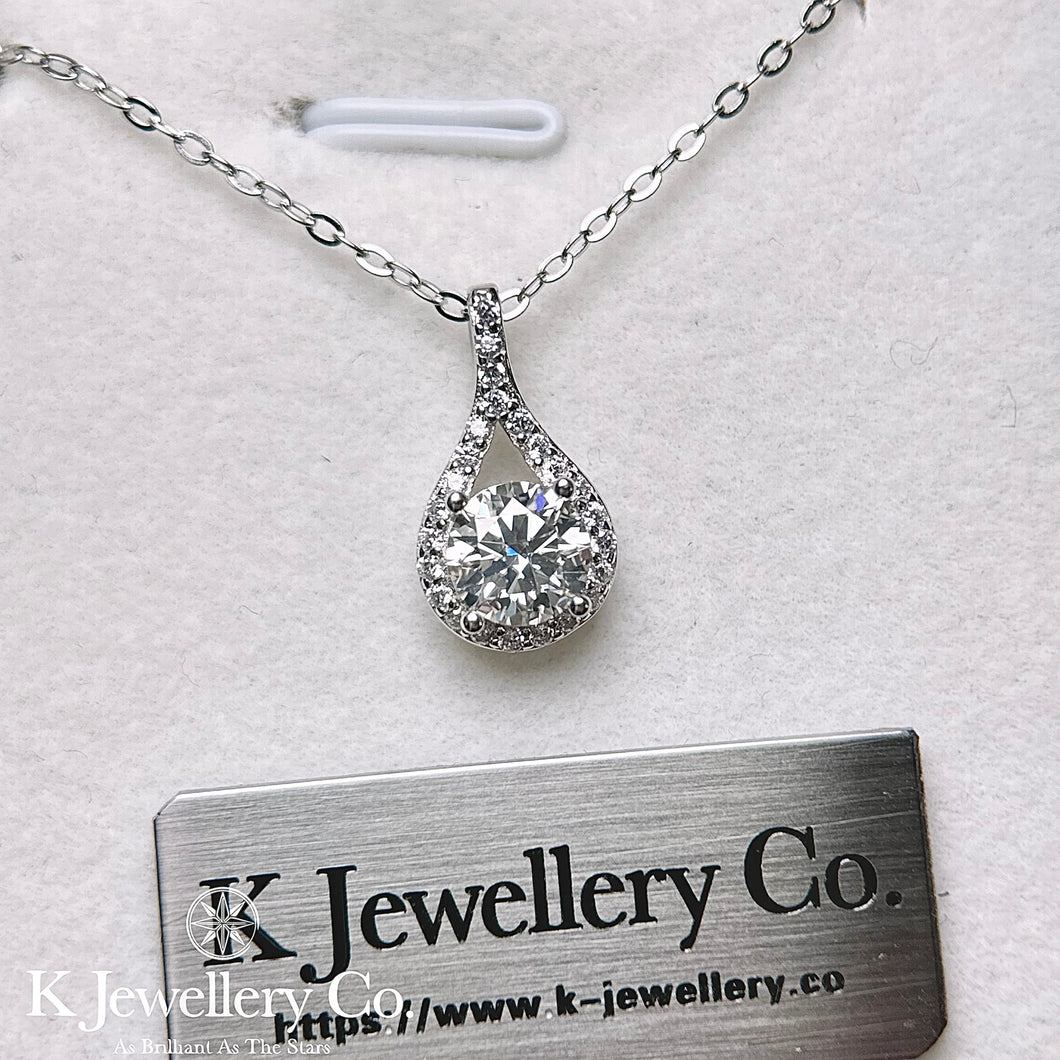 Moissanite Angelic Tears Necklace Moissanite Angelic Tears Necklace