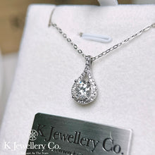 Load image into gallery viewer Moissanite Angelic Tears Necklace Moissanite Angelic Tears Necklace
