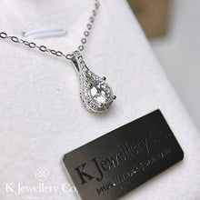 Load image into gallery viewer Moissanite Angelic Tears Necklace Moissanite Angelic Tears Necklace
