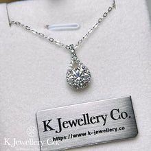 Load image into gallery viewer Moissanite Angelic Tears Necklace Moissanite Angelic Tears Necklace
